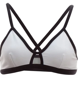 Rip Curl Women's Mirage Essential Block Out Bikini Top White Size L 00616 - Picture 1 of 2