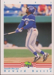 1992 Classic Best #88 Howard Battle Toronto Blue Jays Rookie Baseball Card RC - Picture 1 of 1