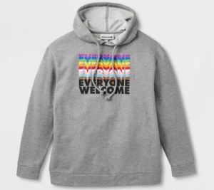 Nueva Sudadera Take Pride Unisex Gris ""Todos bienvenidos"" (Talla Mediana) SP - Imagen 1 de 6