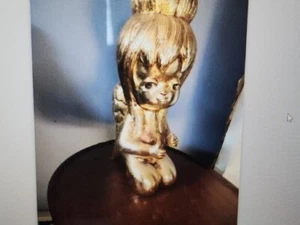 DE COLECCIÓN 12" JAPÓN AÑOS 60 MOD MCM ORO ÁNGEL HADA NIÑA COLMENA ESTATUA ESTATUILLA DIFÍCIL DE ENCONTRAR - Imagen 1 de 20