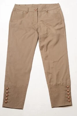 Pantalones Roberto Cavalli Clase Algodón Poliamida Marrón EE. UU. 8 Foto 1 de 4