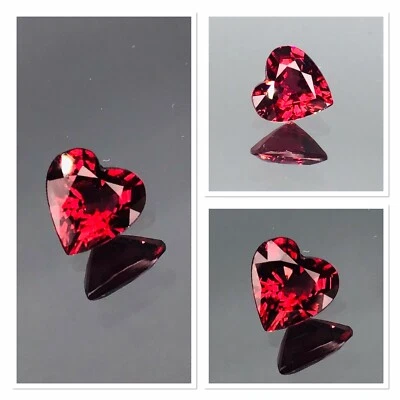 Piedra preciosa sin tratar corte térmico rodolita granate amor 0,90 quilates corte de precisión limpio Foto 1 de 4