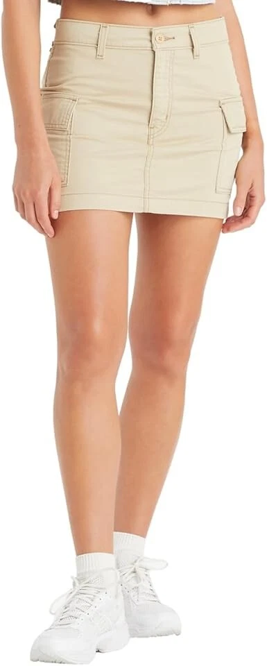 Levi’s Women's '94 Cargo Mini Skirt Size 26 Khaki Tan Beige Mid Rise