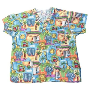 Scrub top stampa giungla taglia M/L - Foto 1 di 5