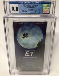 E.T. 1988 New Sealed VHS Graded CGC 9.8 A+ MCA Home Video Watermark Green Guard - Picture 1 of 4