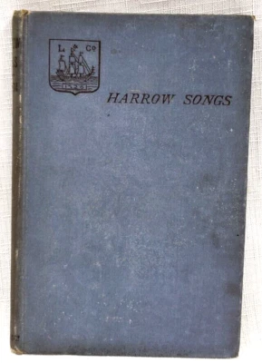 1886 HARROW SCHOOL LONDON SONGS,Shoolmaster/Footballer Ed Bowen 2X FA Cup Winner Foto 1 de 4