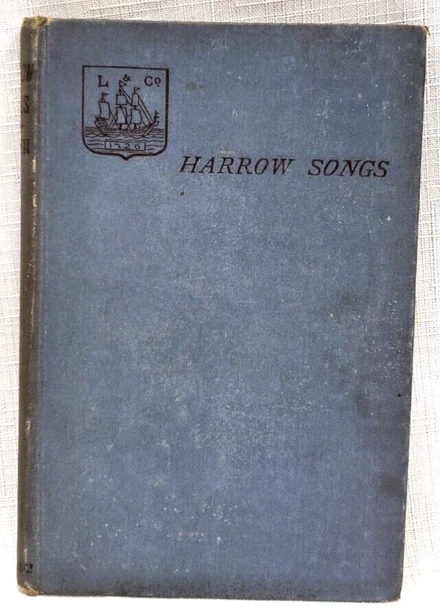 1886 HARROW SCHOOL LONDON SONG, Shoolmaster/Footballer Ed Bowen 2X победитель Кубка Англии - Изображение 1 из 4