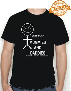 Maglietta Lets Play Mums & Dads / RUDE / SEX / Vacanze / UNISEX / Natale / S-XXL - Foto 1 di 12