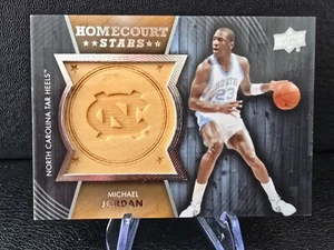 2014-15 Upper Deck Lettermen Basketball MICHAEL JORDAN Game Used Floor Card - Picture 1 of 2