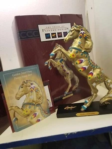 Trail of Painted Ponies Golden Jewel Pony Rearing Horse 2021 #1E/1309 NIB w Card - Picture 1 of 6