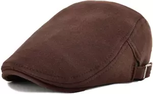 Men’S Newsboy Gatsby Hat Vintage Beret Flat Ivy Cabbie Driving Hunting Cap for B - Picture 1 of 4