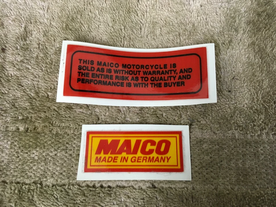 Maico 125 250 360 400 440 490 NEW Gas Tank Decals Vintage Ahrma MX Calvmx - Image 1 of 1