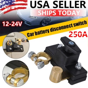 Universal Car Battery Disconnect Isolator Cut Off Switch 12-24V Battery Terminal - Picture 1 of 11