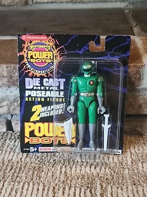 Trendmasters Masterbotix POWER BOTS KELLY Green Die Cast Action Figure 1994 - Image 1 of 4