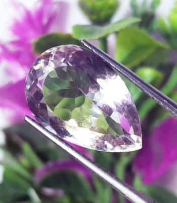 100% Natural Rose DE France Amethyst VVS1 12.40 Ct Certified Loose Gemstone - Image 1 of 4