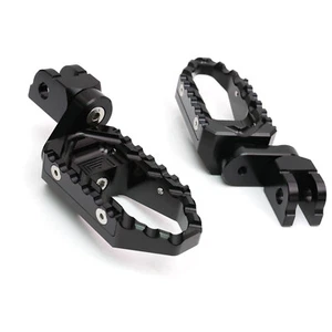 TOUR Front 25mm Lowering Foot Pegs Black For Suzuki GSF 650 Bandit 05 06 - Picture 1 of 6
