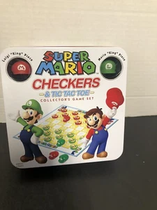 Super Mario Vs Luigi Checkers And Tic Tac Toe Game Set Komplett Nintendo - Bild 1 von 11