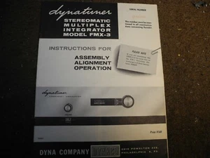 DYNACO (DYNAKIT) FMX-3 Stereomatic Tube Multiplex Adapter MANUAL Original - Bild 1 von 1