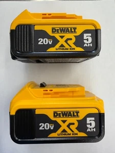 DEWALT DCB205-2 20V MAX XR 5.0Ah Lithium Ion Battery, 2-Pack - Picture 1 of 1