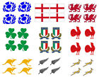 4 Face Temporary Tattoos for country support six nations,rugby, football,cricket