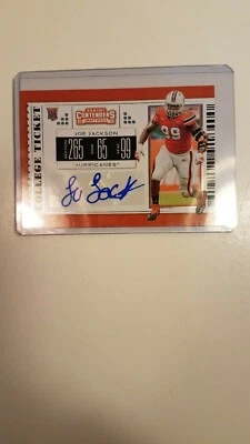 2019 PANINI CONTENDERS DRAFT PICKS COLLEGE TICKET AUTOGRAPH AUTO JOE JACKSON RC - Image 1 of 4