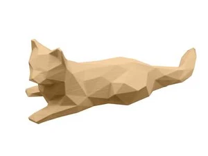 Chillaxing Low Poly Cat Figurine - Picture 1 of 280