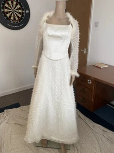 Y2K Brandon Couture Silk Wedding Dress - Picture 1 of 20