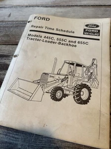 Retroexcavadora tractor Ford New Holland 655C 445C 545C horario de reparación manual SRT - Imagen 1 de 6