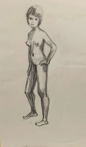 "Girl Study Nude/Nude 61" Cabbage Study. zuschr..Sepp Wurster - Picture 1 of 2
