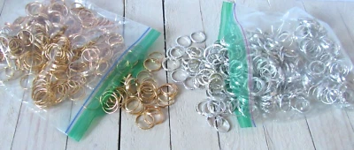 Lote De Colección 500 + Anillos de Boda Decoraciones para Pasteles de Boda Oro y Plata Foto 1 de 3