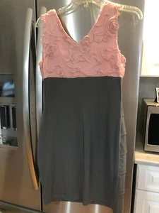 Sweet Storm Womans Pink and Gray Womans Dress Size L - Picture 1 of 4
