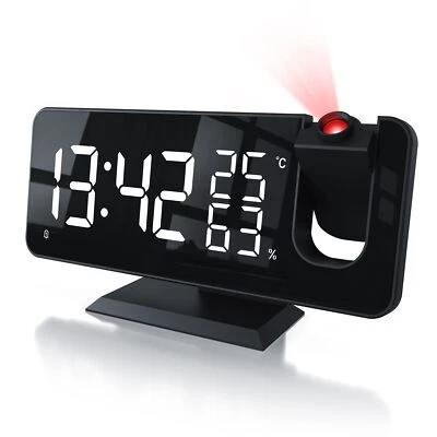 CSL - Radiowecker digital – Projektionswecker – 7 Tasten – 2 Alarme – Projekt... - Bild 1 von 4