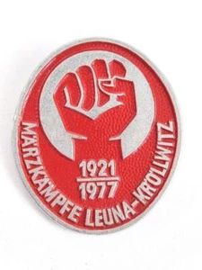 DDR, Abzeichen " Märzkämpfe Leuna - Kröllwitz 1921 / 1977" - Picture 1 of 3