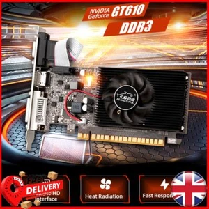 GT610 Display Card Replacement 1GB Graphics Video Card for Computer Desktop Game - Picture 1 of 15