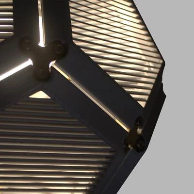 3DPPA Slatted Dodecahedron Assy Lamp Shade | Home Decor | Gift Idea | Geometric - Image 1 of 4