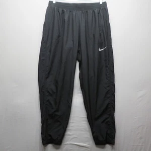 Nike Men's Size 2XL Black Drawstring Elastic Waist Zippered Pocket Running Pants - Picture 1 of 12