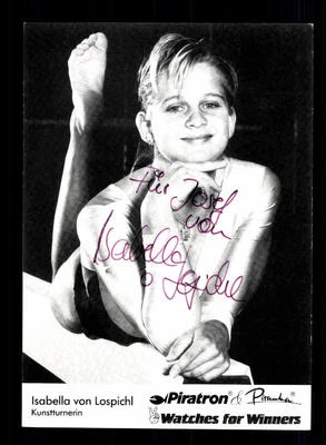 Isabella von Lospichl Autogrammkarte Original Signiert Turnen + A 166417 - Bild 1 von 2