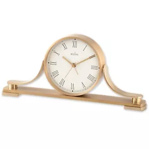 Acctim Wardley Mantel Clock Quartz Gold Tone Napoleon Case Brass Effect 37118 - Foto 1 di 1
