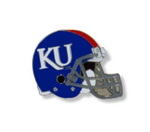 Kansas Jayhawks Pin University of Kansas Pins College Football Helmet  NCAA Pin Cover