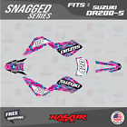 Graphics Kit For Suzuki DR200-S (All Years) DR 200-S Snagged  Series - Pink