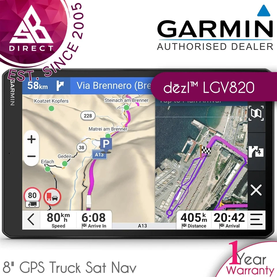GPS Navigationsgerät GARMIN 010-02925-15 8"
