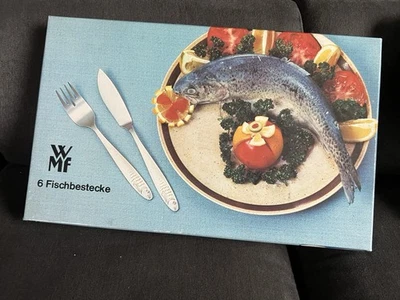 WMF Fischbesteck aus Edelstahl Cromargan 18 /10 - 12 teilig mit Originalverp. - Bild 1 von 4