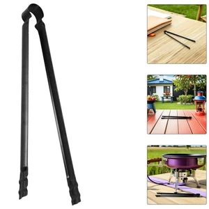3pcs Outdoor Firewood Tongs: 11" Handle Coal Tongs - Fire Pit Log Grabber - Bild 1 von 12