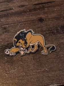 Vintage Disney der König der Löwen Narbe Kunststoff Pin Anstecker - Bild 1 von 2
