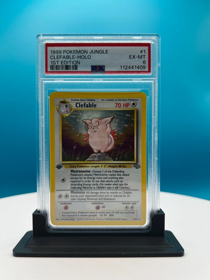 PSA 6 Clefable Holo 1st Edition 1/64 Jungle Pokemon Card 1999 - Image 1 of 1