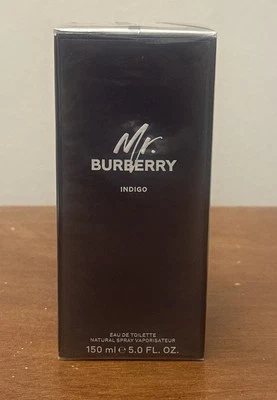 Mr. Burberry Indigo Eau de Toilette for Men 5.0 fl. oz 150ml NEW RARE SEALED - Image 1 of 3