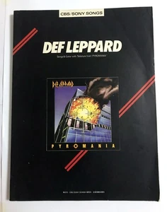 DEF LEPPARD PYROMANIA GUITAR SCORE JAPAN TAB - Bild 1 von 4