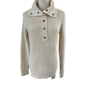 Lauren Active Ralph Lauren Women's Knit Button Collar Pullover Sweater - Picture 1 of 6