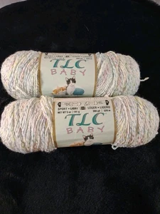 NUOVO | Due matassine di filato ultra morbide TLC Baby - Colore: Bianco scintillante - Foto 1 di 11