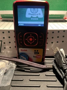 Kodak Zx1 HD Pocket Video Camera (red Kinda ) - TESTED Works With Cords - Picture 1 of 13